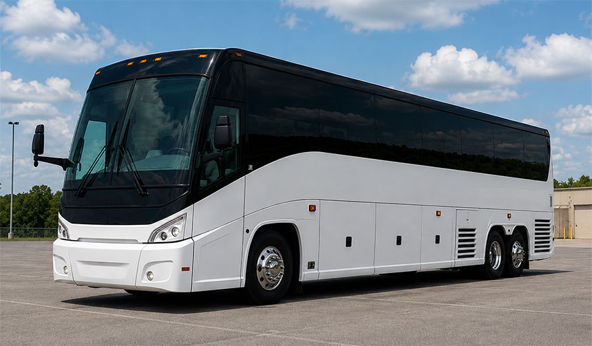 56-passenger charter bus available in Arlington Heights, IL