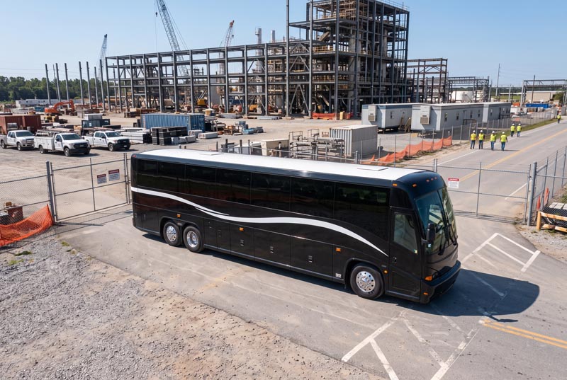 Construction Site Shuttle Bus Rentals in Arlington Heights, IL